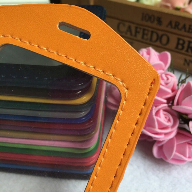 3 PCS Portable String Fashion ID Bus Identity Badge PU Card Case