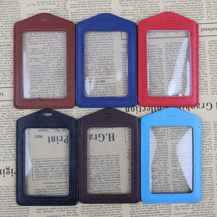 3 PCS Portable String Fashion ID Bus Identity Badge PU Card Case