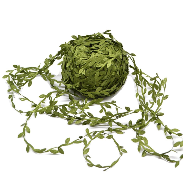 Cloth Leaf Garland Decoration Accessories Green Leaf Cane Leaf Simulation DIY Garland Material, Size:100 Meters