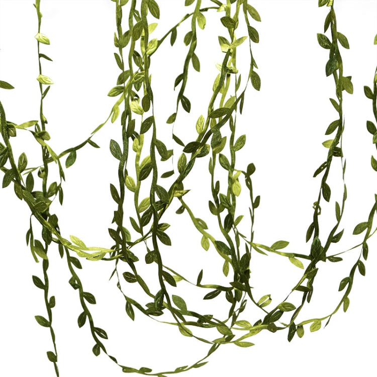10 PCS Cloth Leaf Garland Decoration Accessories Green Leaf Cane Leaf Simulation DIY Garland Material, Size:5 Meters