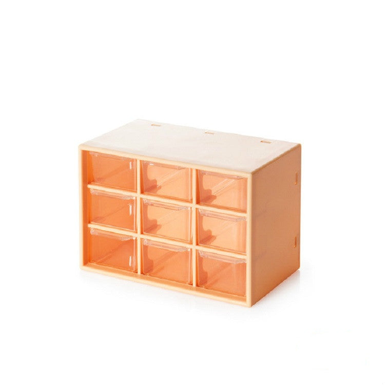 9-grid Transparent Jewelry Box Home Simple Drawer Storage Box