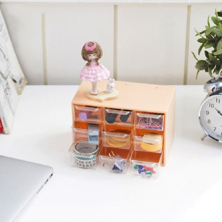 9-grid Transparent Jewelry Box Home Simple Drawer Storage Box