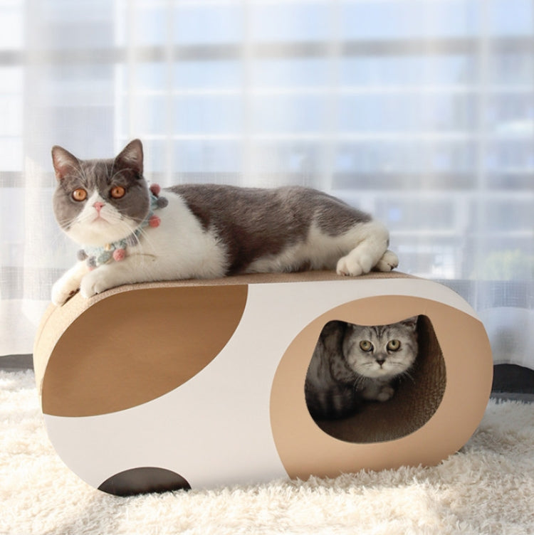 Cat Nest Wear-resistant Corrugated Cat Scratch Board Cat Toy Tunnel