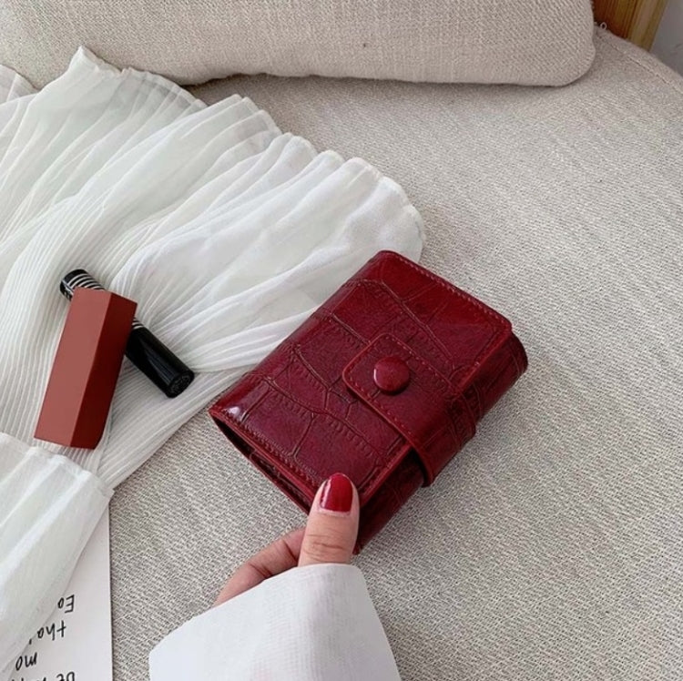 PU Leather Lipstick Bag Shoulder Messenger Travel Mini Carry-on Cosmetic Bag
