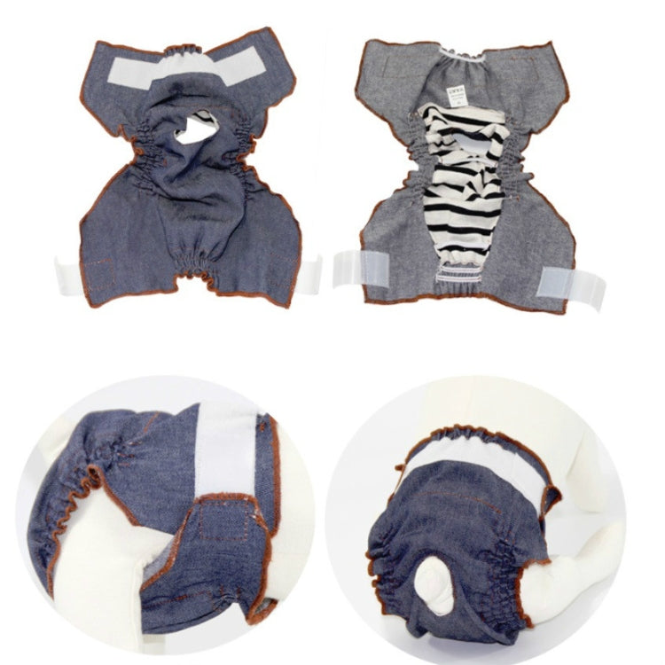 Anti-sorrow Female Dog Physiological Pants Urine-proof And Wet Pet Leak-proof Underwear, Size:M