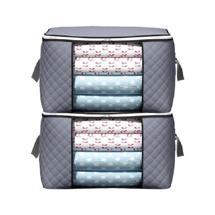 Quilt Clothes Storage Bag Moving Luggage Packing Bag, Specification:2 Horizontal