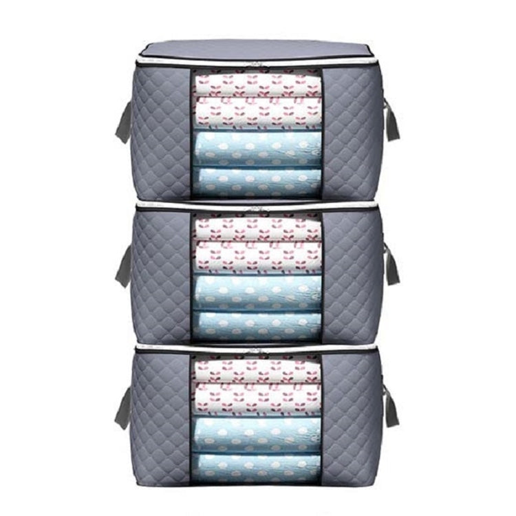 Quilt Clothes Storage Bag Moving Luggage Packing Bag, Specification:3 Horizontal