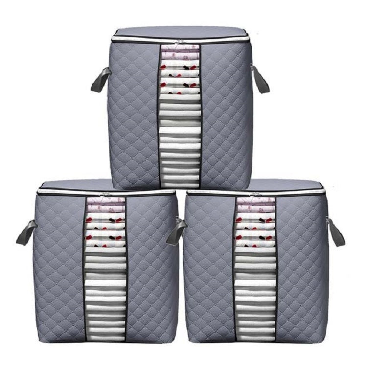 Quilt Clothes Storage Bag Moving Luggage Packing Bag, Specification:3 Vertical