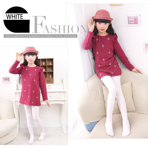 Spring Summer Autumn Solid Color Pantyhose Ballet Dance Tights for Kids, Size:M