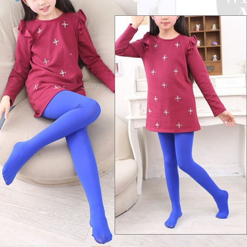 Spring Summer Autumn Solid Color Pantyhose Ballet Dance Tights for Kids