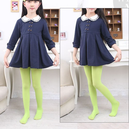 Spring Summer Autumn Solid Color Pantyhose Ballet Dance Tights for Kids