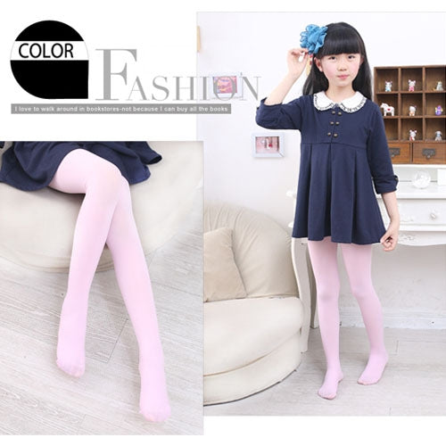 Spring Summer Autumn Solid Color Pantyhose Ballet Dance Tights for Kids