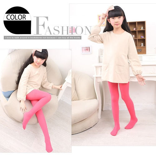 Spring Summer Autumn Solid Color Pantyhose Ballet Dance Tights for Kids