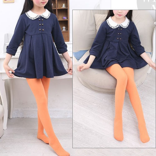 Spring Summer Autumn Solid Color Pantyhose Ballet Dance Tights for Kids