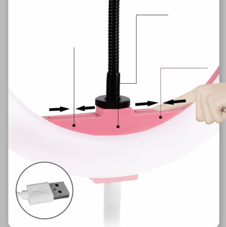 10 inch Portable Foldable Mobile Phone Ring Selfie Beauty Fill Light