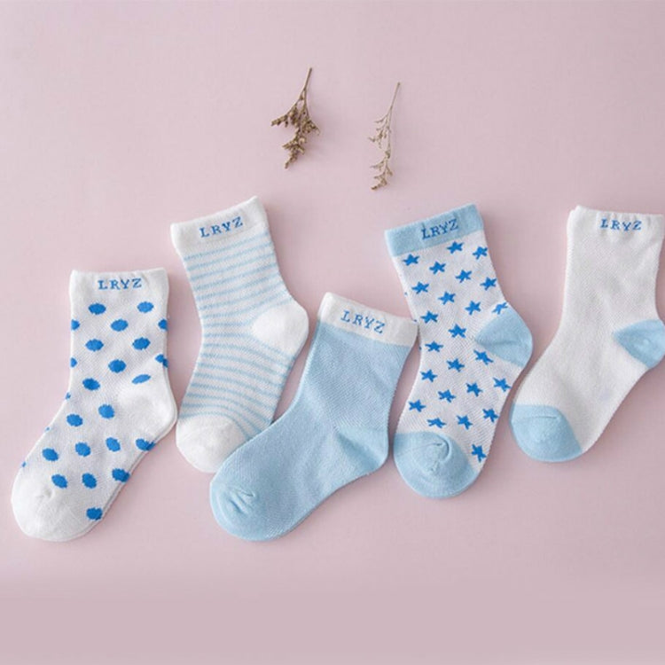 5 Pairs Cute Cartoon Socks Infant Toddler Soft Cotton Comfortable Ankle Socks, Size:S