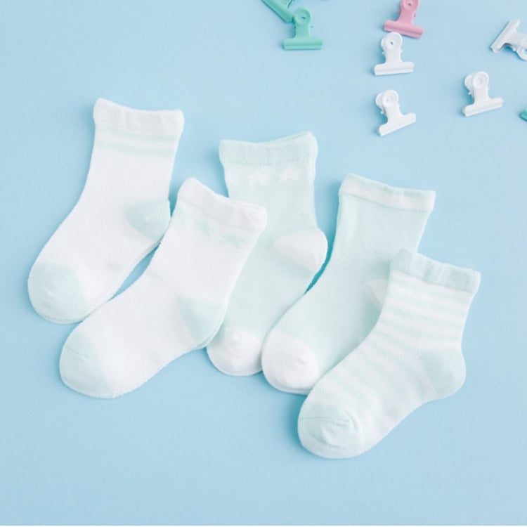 5 Pairs Cute Cartoon Socks Infant Toddler Soft Cotton Comfortable Ankle Socks, Size:S