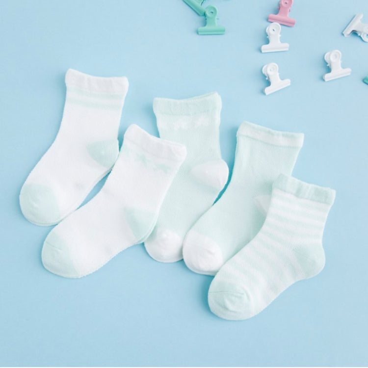 5 Pairs Cute Cartoon Socks Infant Toddler Soft Cotton Comfortable Ankle Socks, Size:S