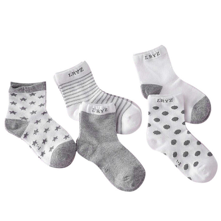 5 Pairs Cute Cartoon Socks Infant Toddler Soft Cotton Comfortable Ankle Socks, Size:M