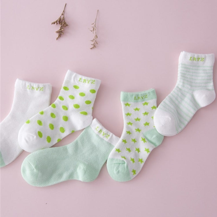 5 Pairs Cute Cartoon Socks Infant Toddler Soft Cotton Comfortable Ankle Socks, Size:M