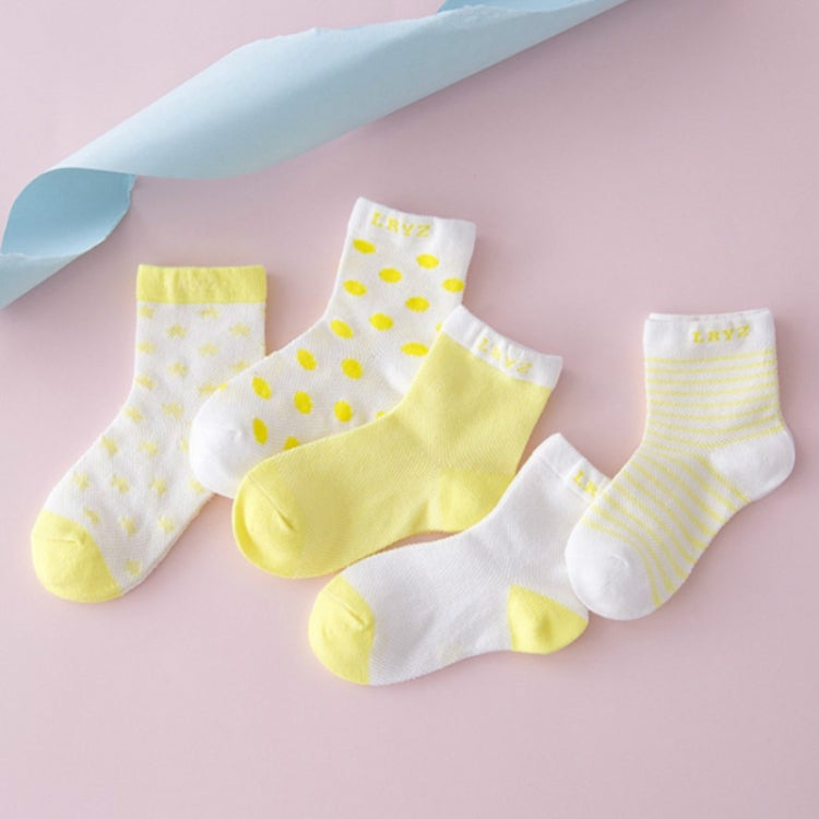 5 Pairs Cute Cartoon Socks Infant Toddler Soft Cotton Comfortable Ankle Socks, Size:M
