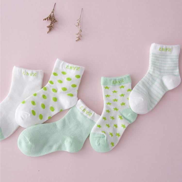 5 Pairs Cute Cartoon Socks Infant Toddler Soft Cotton Comfortable Ankle Socks, Size:L