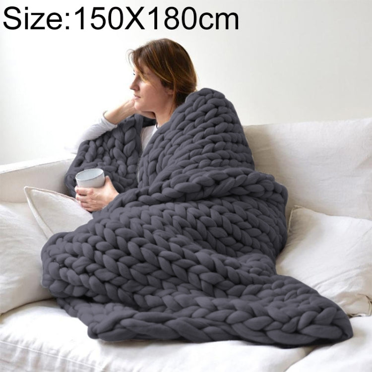 Fashion Handmade Knitted Wool Blanket, Size:150X180cm