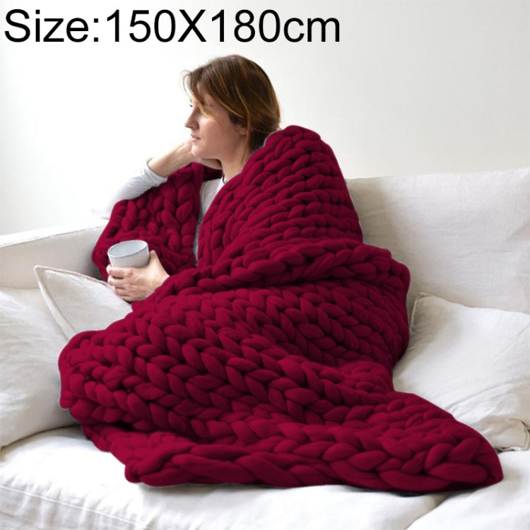 Fashion Handmade Knitted Wool Blanket, Size:150X180cm