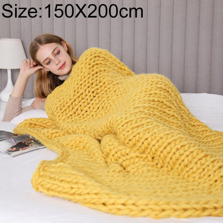 Fashion Handmade Knitted Wool Blanket, Size:150X200cm