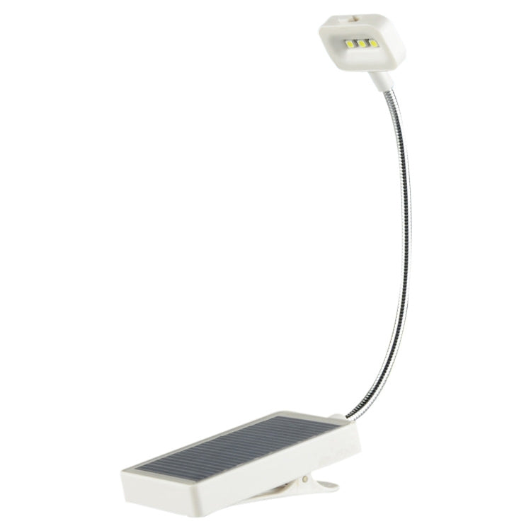 N600 Solar Powered LED Clip Book Lamp Multifunctional Student Desk Lamp