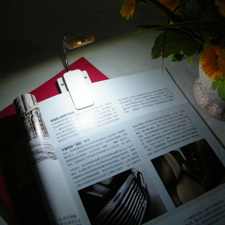 N600 Solar Powered LED Clip Book Lamp Multifunctional Student Desk Lamp