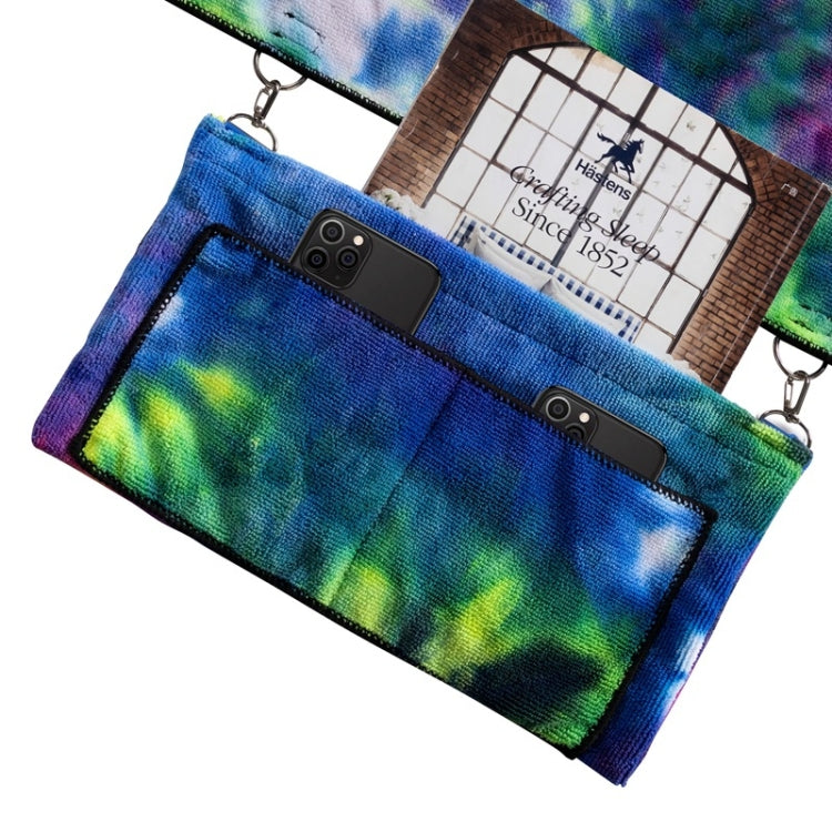 Tie-Dyed Microfiber Recliner Cover Beach Chair Towel Backpack Beach Towel, Size: 210 x 75cm
