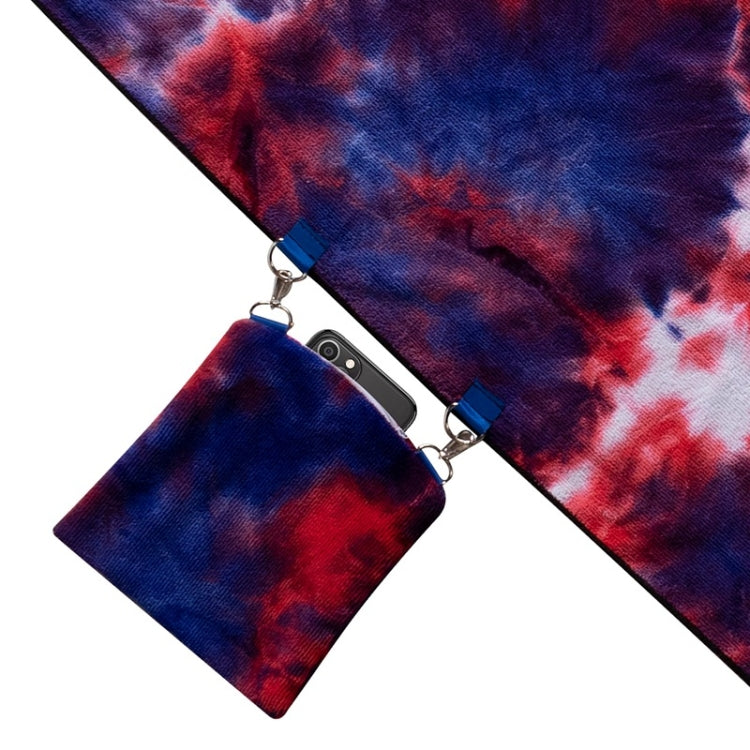 Tie-Dyed Microfiber Recliner Cover Beach Chair Towel Backpack Beach Towel, Size: 210 x 75cm