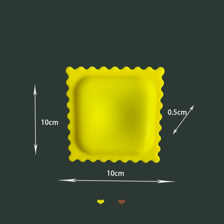 3 PCS Biscuit Shape Desktop Silicone Heat Insulation Anti-Scalding Soup Spoon Pad