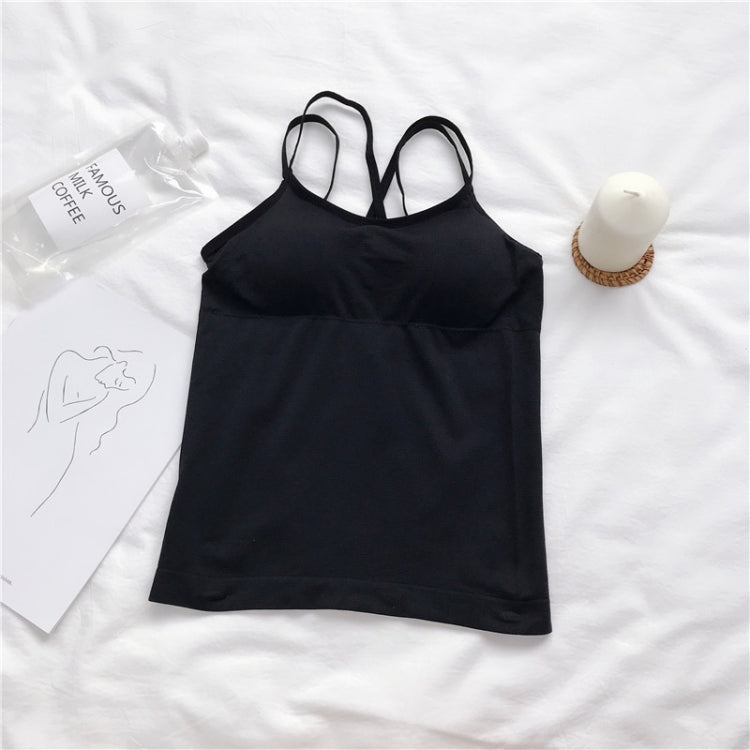 Slim Back V Lace Underwear Gathers Base With Chest Pad And Beautiful Back Camisole, Size: Free Size