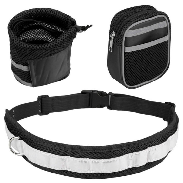 Dog Running Reflective Adjustable Belt Traction Rope with Small Bag, Specification:4-Piece Set