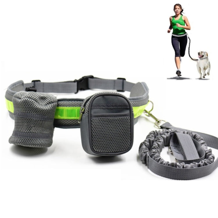 Dog Running Reflective Adjustable Belt Traction Rope with Small Bag, Specification:4-Piece Set