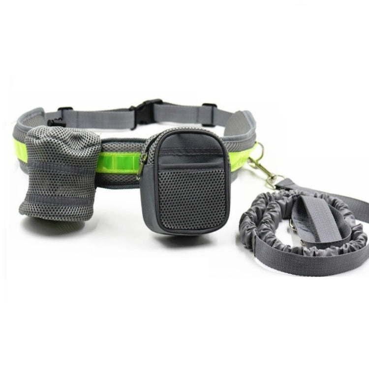 Dog Running Reflective Adjustable Belt Traction Rope with Small Bag, Specification:4-Piece Set