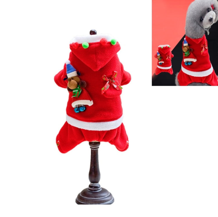 Pet Santa Dress Up Warm Small & Medium Dog Clothes, Size: S