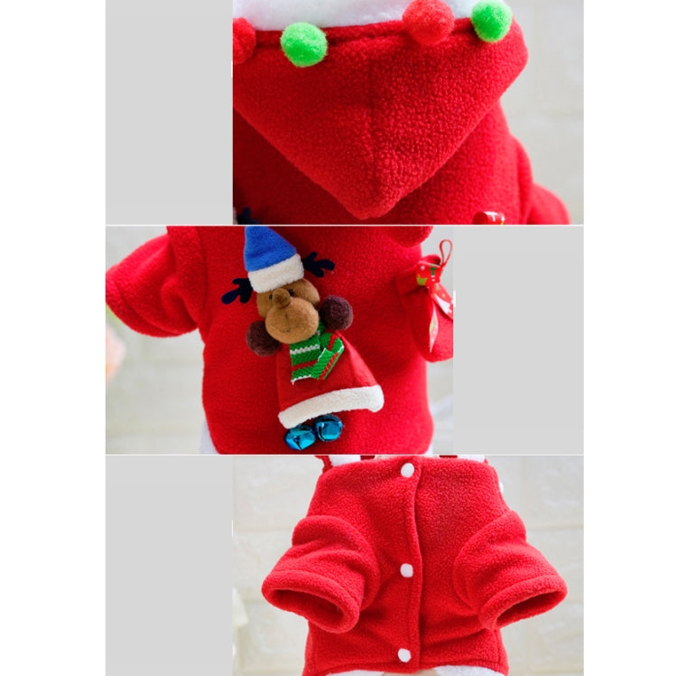 Pet Santa Dress Up Warm Small & Medium Dog Clothes, Size: S