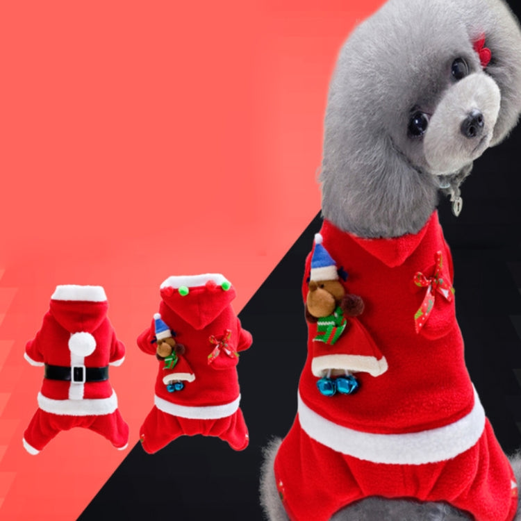 Pet Santa Dress Up Warm Small & Medium Dog Clothes, Size: S
