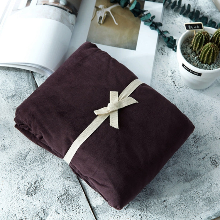 3 in 1 Warm Comfortable Short Plush Soft Velvet Bed Mattress Cover with 2PCS Pillowcases, Size:120x200x25cm