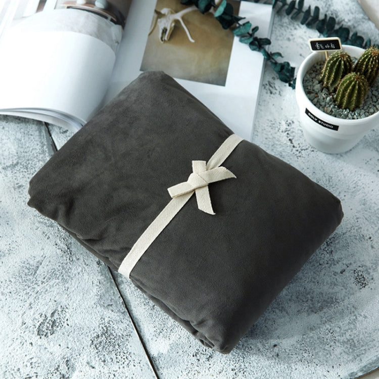 3 in 1 Warm Comfortable Short Plush Soft Velvet Bed Mattress Cover with 2PCS Pillowcases, Size:120x200x25cm