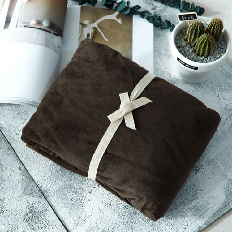 3 in 1 Warm Comfortable Short Plush Soft Velvet Bed Mattress Cover with 2PCS Pillowcases, Size:150x200x25cm