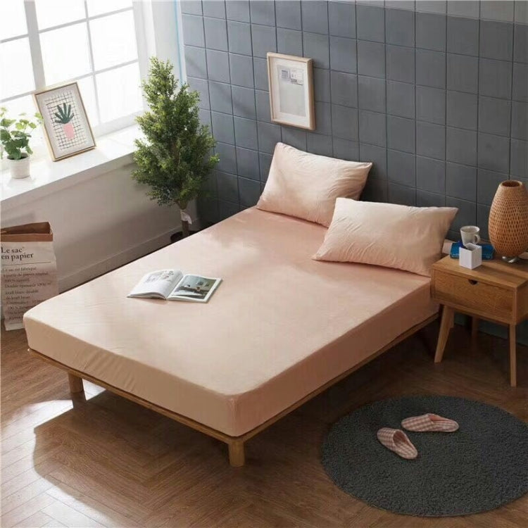 3 in 1 Warm Comfortable Short Plush Soft Velvet Bed Mattress Cover with 2PCS Pillowcases, Size:180x200x25cm
