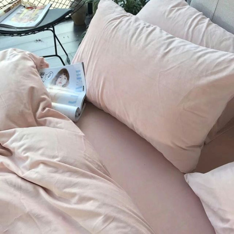 3 in 1 Warm Comfortable Short Plush Soft Velvet Bed Mattress Cover with 2PCS Pillowcases, Size:180x200x25cm