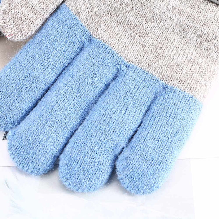 Kids Warm Knitted Gloves Children Winter Thick Full Finger Gloves
