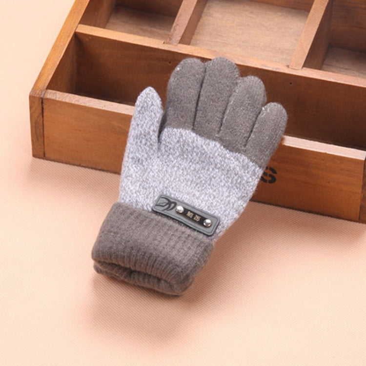 Kids Warm Knitted Gloves Children Winter Thick Full Finger Gloves