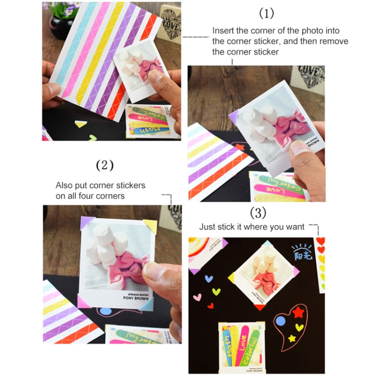 Lesson Book Corner Protector Photo Scrapbook Album Photo Frame Decorative Corner Sticker