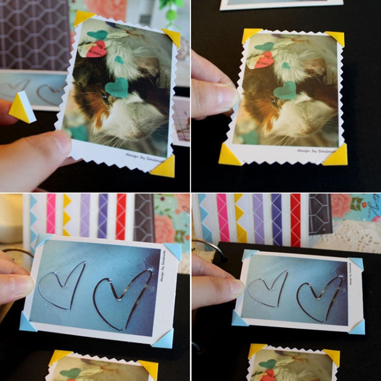 Lesson Book Corner Protector Photo Scrapbook Album Photo Frame Decorative Corner Sticker